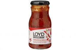 Loyd Grossman Tomato & Chilli Pasta Sauce  Glass Bottle  350 grams